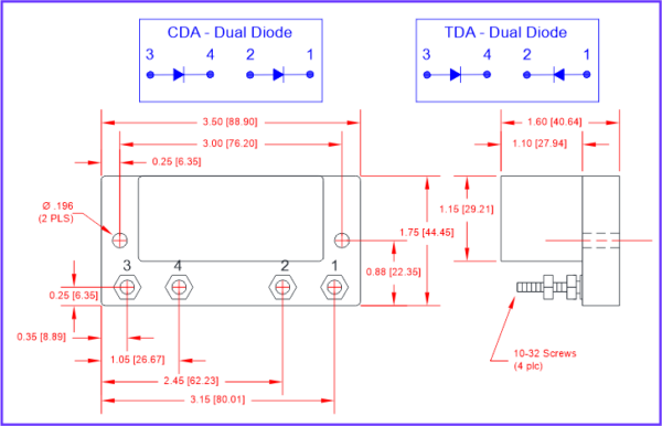 CDA, TDA Diode Assemblies – E-MAX Instruments